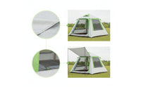 Bug-Proof Inflatable Tent with Mesh Openings and Doors Portable Inflatable Tent with Awning Quick-Setup Breathable for Backyard
