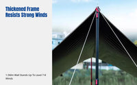 Aluminum Alloy Tent Pole, Telescopic Awning Support, Outdoor Rod, Portable, Windproof, Adjustable, with Storage Bag