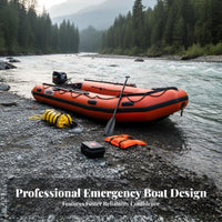 M-Bottom Recovery Raft Quick-Water Capable Emergency Craft Emergency Prepared Inflatable Boat for Flood Relief Workers, Quick Current Operations