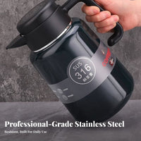 Long-Lasting Insulation Tea Steeping Vacuum Flask Anti Insulated Pot with Infuser Complimentary for Families, Hosts, Home, Kitchen, Outdoor