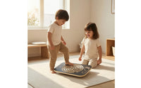 Wooden Balance Board with Maze Long-Lasting Balance Board with Maze Exercise Equipment High-Quality Premium for Children