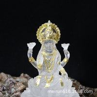 Southeast Asian Auspicious Goddess Resin Figurine Ornament