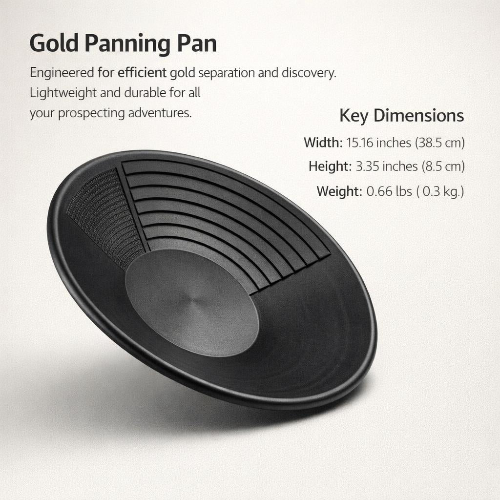 Gold Washing Pan for River, High Recovery Panning Kit, Heavy Duty Gold Sifting, Gold Prospecting Pan for Amateurs
