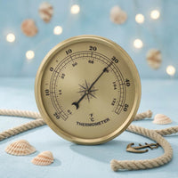 Round Analog Thermometer Decorative Measuring Device