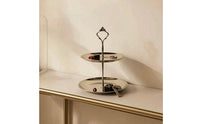 Mirrored Finish Desktop Storage Rack Multi-Use Jewelry Organizer Stand with Tray Sleek Jewelry Display with Tray Vertical for Teens, Desk