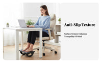 Adjustable Angled Footrest Non-Slip Foot Stool Massaging Surface for Gaming
