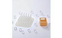 Miniature Crate Set Molded Side Panels Mini Crate Bottle Sprue Orange Plastic Scene Model Piece Handle Cutout for Dioramas