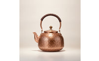 Heat-Insulating Copper Kettle Handmade Tea Kettle with Spout Traditional Copper Teapot Vintage for Kitchen