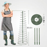 Outdoor Plants and Tomato Plant Stakes for Garden, Adjustable Plant Sticks Support for Indoor Plants, Large Tomato Cage, Tall Support Set