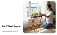 Foldable Design 2-Tier Folding Plant Ladder Vintage aesthetic Home Decor Decorative Display Shelf Space Saving for Gardeners, Collectors, Students, Living Room, Balcony, Windowsill, Office