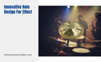 Effect Cymbal, Hi-Hat Cymbal, B20 Alloy Handmade, Drum Kit, Jazz Drum, Hole Pattern, Double Process, Unique Look