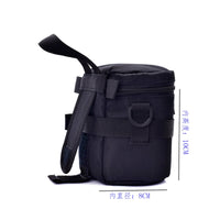 Shockproof Padded Lens Case with Carry Loop Portable Camera Lens Case with Zipper Reinforced Universal for Photographers