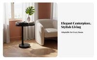 Movable Cumulus-Shaped Pedestal Table Irregular Shape Household Furniture Space Saving Rounded Corners for Homeowners, Apartment Dwellers, Interior Decorators, Next to Sofa, Living Room, Bedroom, Small Areas