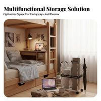With Wheels Transparent Storage Trolley Space-Saving Acrylic Utility Trolley Multi-Purpose Acrylic Rolling Cart Elegant Design for Students, Entryway, Dorm Room, Bathroom, Kitchen