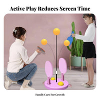 Height Adjustable Flexible Shaft Table Tennis Pong Practice Device Stable Suction Base Rebound Table Tennis Practice Device Easy