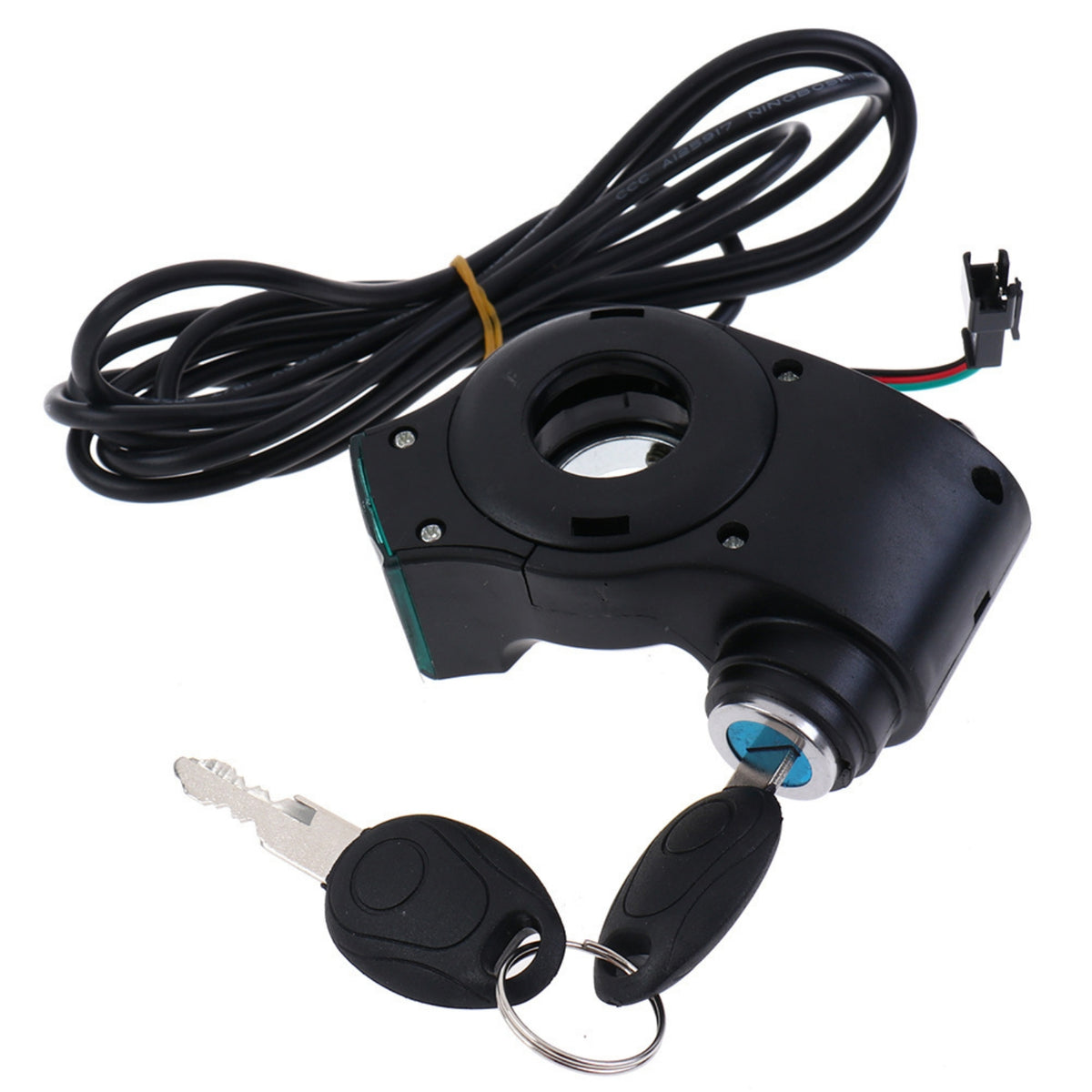Electric Bike Throttle with Lockable Keyed Part Wired for Commuters