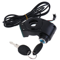 Electric Bike Throttle with Lockable Keyed Part Wired for Commuters
