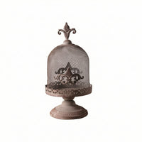 Decorative Birdcage Candle Holder Distressed Birdcage Candle Holder Rustic Bird Cage Lantern for Wedding, Mantel