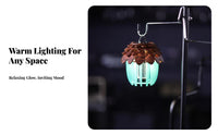 Handmade DIY Pinecone Lampshade Decorative Wooden Lantern Shade Kit for Artisan S, Outdoor Enthusiasts, Home Decor, Backyard, Tent