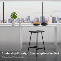 Nordic & design Saddle Seat High Stool Modern Minimalist Design Saddle Seat pubtool With Footrest Bar Chair Sturdy Construction for Adults, homeowners, Interior Designers, Counter, Cafe, Kitchen Island, Dining Room