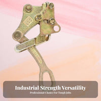 Multi-Functional Wire Rope Tensioner Drop Forged Steel Hooks Double Hook Come-Along Self-Locking Brake for Workshops, Port Terminals, Garage