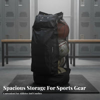 Portable Large Capacity Ball Bag Adjustable Straps Soccer Basketball Carrier Multi-Purpose for Coaches, Referees, Game Day