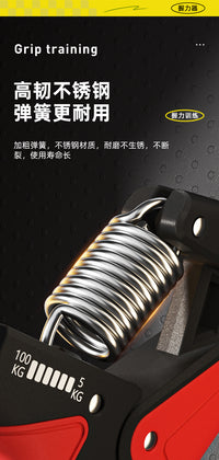 Adjustable 100kg Grip Strengthener with Electronic Counter, Professional Grade, Special R-Type