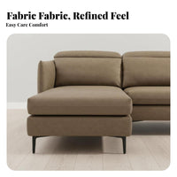 L-Shaped Sectional Nordic design Sofa configurable Design Couch for Apartment Dwellers, Homeowners, Small Apartments, Lounge Area
