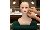 Mannequin Head Cosplay Mannequin Head with Shoulders Sturdy for Jewelers
