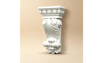 Classical Decorative Corbel Vintage Corbel with Floral Motif Polyurethane Decorative Trim Bracket Sturdy for Archways, Feature Walls