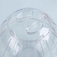 18cm Hamster Ball with Secure Assembly, Transparent Exercise Sphere for Sugar Gliders and Squirrels, Indoor Outdoor Activity Use