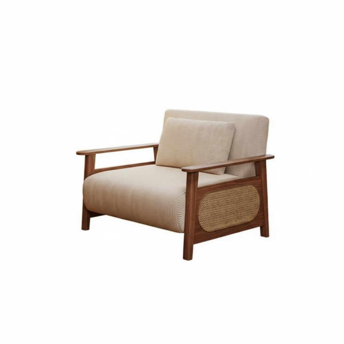 Foldable Fold-extendable Armchair Bed sturdy Wood Frame Fold-extendable Block Lounger two-in-a singleUse Design Living Room Furniture Space-Saving for Apartment Dwellers, Homeowners, Students, Small Spaces, Home Office
