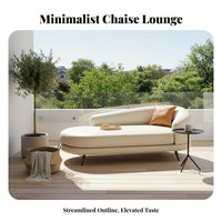 Light Luxury Upholstered Chaise Lounge Nordic Aesthetic Home Furniture Mothern thesign Daybed Comfortable Seating for Homeowners, Adults, Reathers, Living Room, Bedroom, Balcony, Office