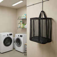 Foldable Laundry Basket Top Handle Portable Clothes Hamper Lightweight