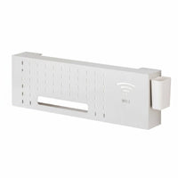 drillcostless Installation Rneatly stored and concealeder vertical surface Mount Space Saving Electronics Holder Clutter Hider surfacemounted Rack wire Management for property owners, Students, Behind TV, Living Room, Small areas, media hub