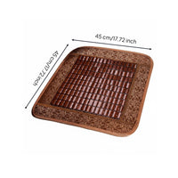 Anti-Slip Bamboo Car Seat Cushion Breathable Cooling Car Seat Pad Sweat-Resistant for Forklift Operators, Truck Drivers, Summer, Long Drives