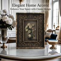 Ornate Photo Display Tabletop Wall Hanging Resin Picture Frame Living Room, French Vintage Wall Decor, European Frame