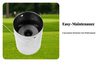 Long-Lasting Golf Hole Cup Practice Anytime Stainless Steel Golf Cup Drainage Holes for Backyard
