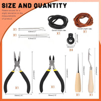 12-Piece Baseball Glove Relacing Kit - Softball Glove Care Set