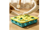 Cat Puzzle Maze with Bell Balls Hide and Seek Felt Cat Maze Toy Mental for Cats, Kittens