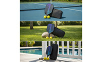 Carbon Fiber Pickleball Paddle 16mm Pickleball Paddle with Carbon-Fiber Racket Perforated Grip Non-Slip for Beginners, Practice