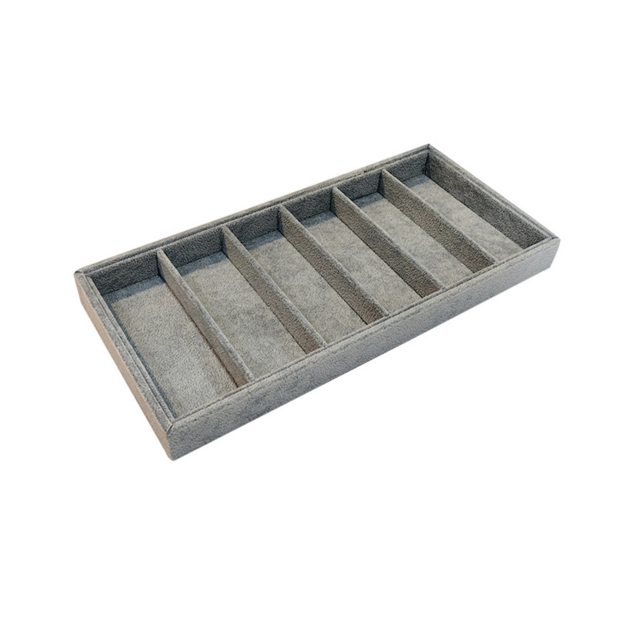 Glasses Display Tray 6-Slot Glasses Tray with Compartments Sunglass Organizer Rectangular Eyewear Organizer Slimline
