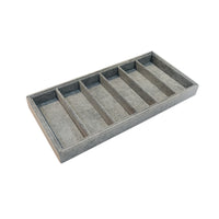 Glasses Display Tray 6-Slot Glasses Tray with Compartments Sunglass Organizer Rectangular Eyewear Organizer Slimline