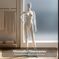 Easy to Assemble Full Body Female Mannequin Stable Metal Base White Display Figure Long-Lasting Lifesize Fashion Model Form Lightweight for Boutique Owners, Visual Merchandisers, Online Sellers, Boutiques, Tailor Shop, Design Studio, Shopping Malls