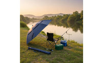 Fishing Chair Umbrella Protection Clamp Umbrella Foldable Portable Folding Shade for Anglers, Beachgoers, Camping