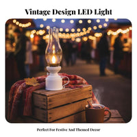 Flameless oil lantern Battery Operated Retro Night Light for gatherings Planners