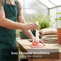 Round Shower Sprinkler Head Gentle Stream Garden Hose Sturdy Material Seedling Watering Nozzle for Gardeners, Irrigation, Greenhouse, Yard