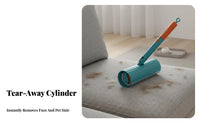 Pet Hair Remover Roller Multi-Use Extendable Sticky Roller Easy to Refill Carpet Hair Removal Tool for Homeowners, Car Owners, Home, Office, Travel