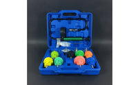 14 Pieces Universal Cooling System Leak Tester Heavy-Duty Coolant Pressure Tester Portable Test Kit Accurate for Mechanics