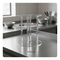 5 Pieces Reusable Multi-Tier Cake Support Stand Food-Grade Material Multi-Tier Cake Stacking Kit Easy to Use for Birthdays